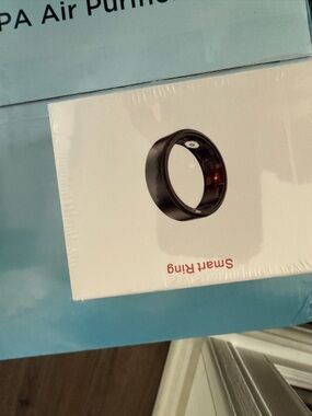 New Smart Ring in Black - Minimal Modern Ring size 9